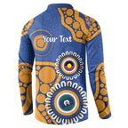 Eagles NAIDOC 2026 Personalised Button Sweatshirt 50 Years of Deadly Aboriginal Art