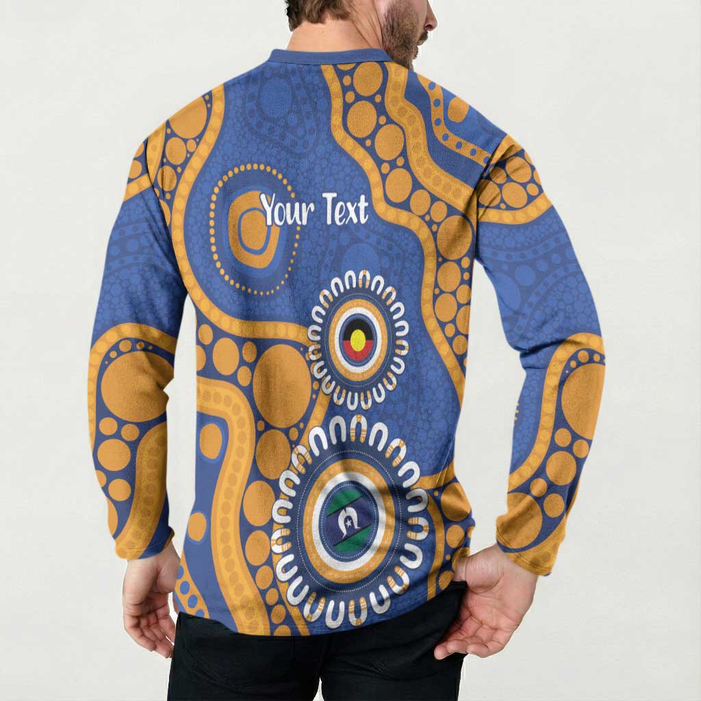 Eagles NAIDOC 2026 Personalised Button Sweatshirt 50 Years of Deadly Aboriginal Art