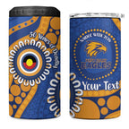 Eagles NAIDOC 2026 Personalised 4 in 1 Can Cooler Tumbler 50 Years of Deadly Aboriginal Art