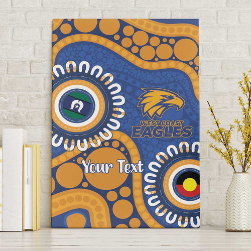 Eagles NAIDOC 2026 Personalised Canvas Wall Art 50 Years of Deadly Aboriginal Art