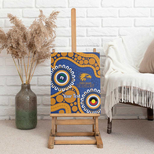 Eagles NAIDOC 2026 Personalised Canvas Wall Art 50 Years of Deadly Aboriginal Art