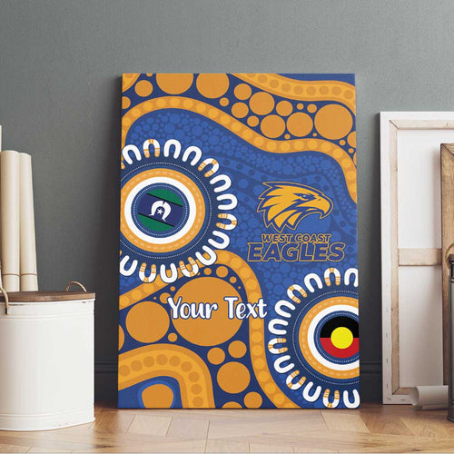 Eagles NAIDOC 2026 Personalised Canvas Wall Art 50 Years of Deadly Aboriginal Art