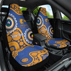 Eagles NAIDOC 2026 Personalised Car Seat Cover 50 Years of Deadly Aboriginal Art