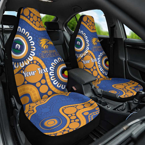 Eagles NAIDOC 2026 Personalised Car Seat Cover 50 Years of Deadly Aboriginal Art