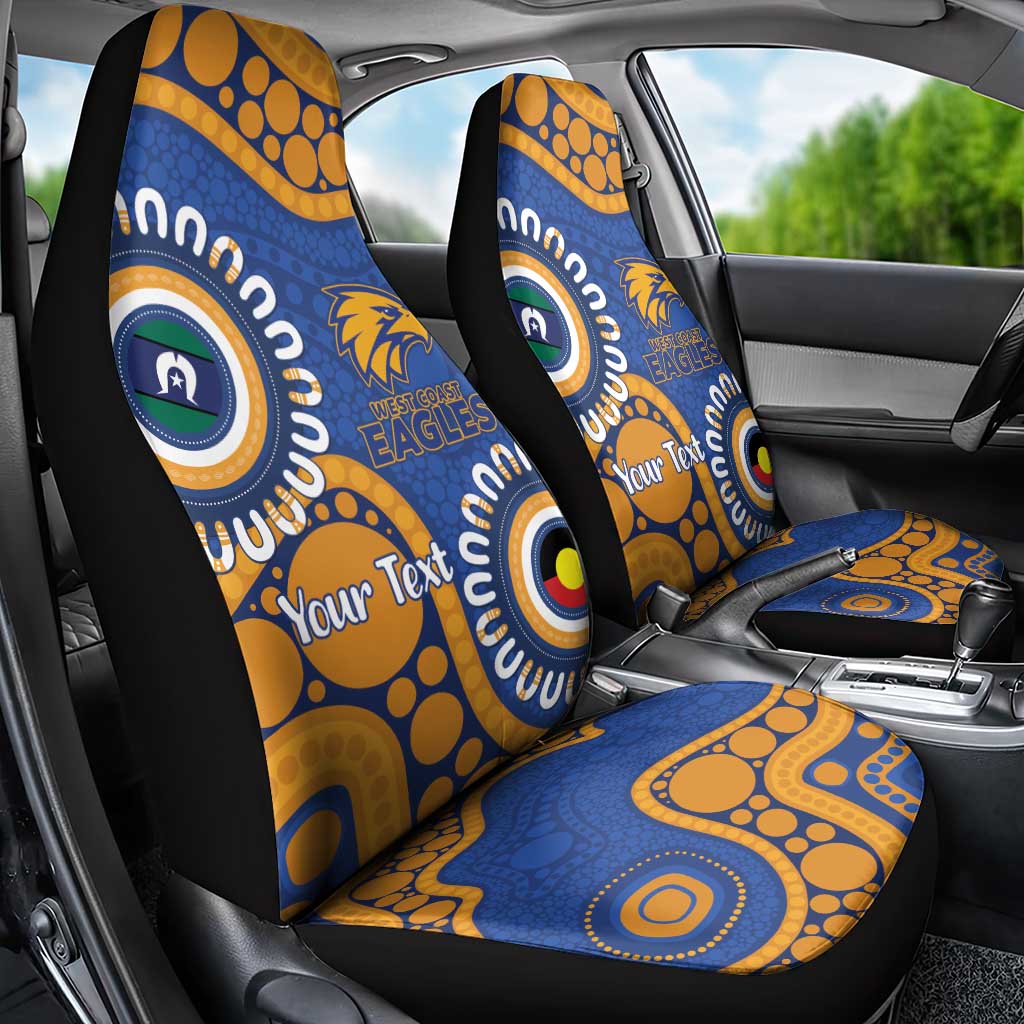 Eagles NAIDOC 2026 Personalised Car Seat Cover 50 Years of Deadly Aboriginal Art