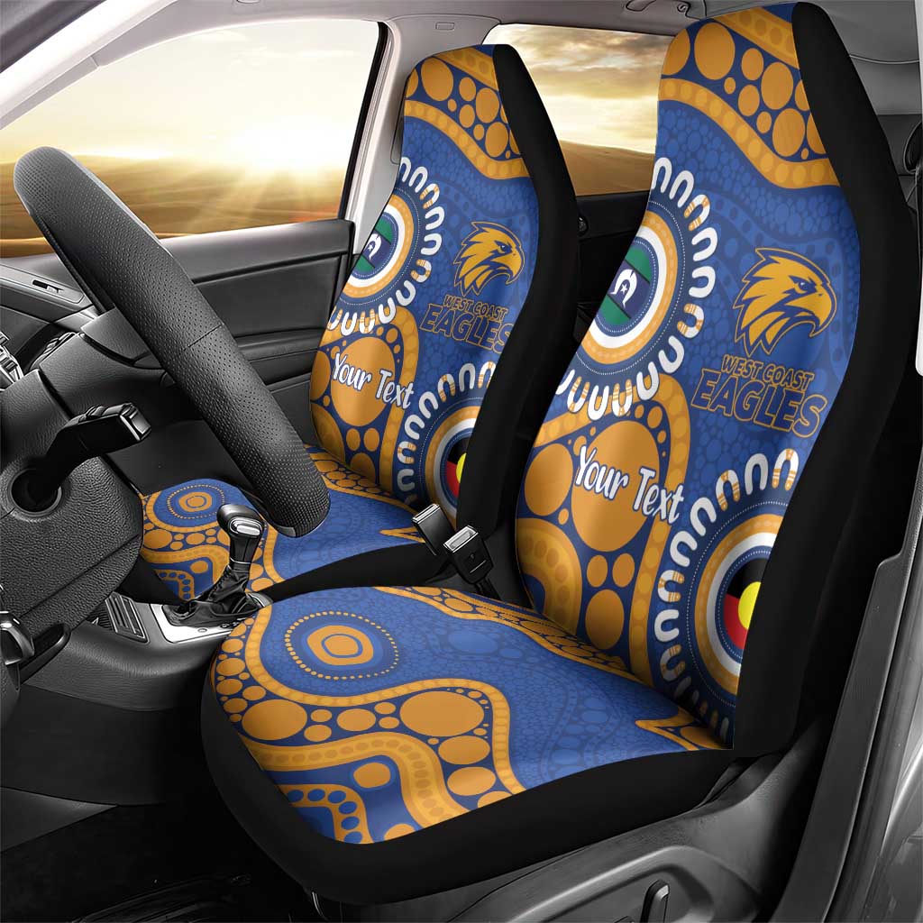 Eagles NAIDOC 2026 Personalised Car Seat Cover 50 Years of Deadly Aboriginal Art