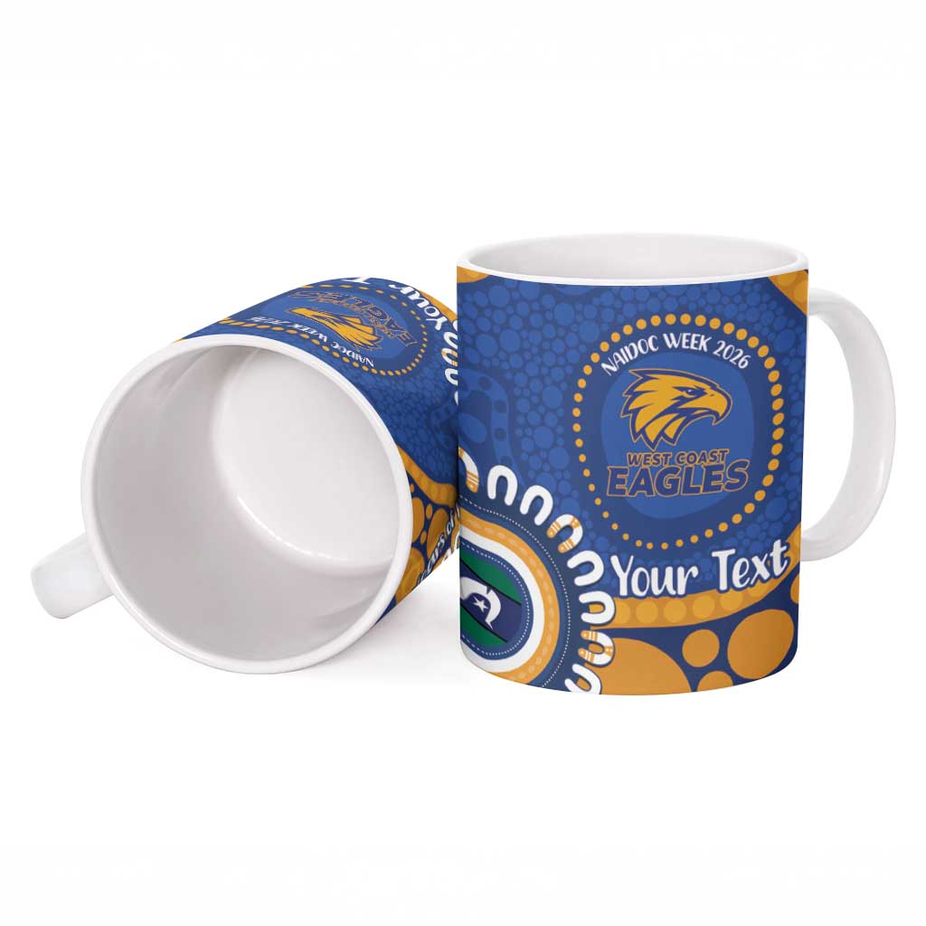 Eagles NAIDOC 2026 Personalised Ceramic Mug 50 Years of Deadly Aboriginal Art