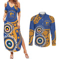 Eagles NAIDOC 2026 Personalised Couples Matching Summer Maxi Dress and Long Sleeve Button Shirt 50 Years of Deadly Aboriginal Art