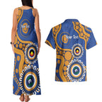 Eagles NAIDOC 2026 Personalised Couples Matching Tank Maxi Dress and Hawaiian Shirt 50 Years of Deadly Aboriginal Art