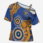 Eagles NAIDOC 2026 Personalised Cross Shoulder Shirt 50 Years of Deadly Aboriginal Art