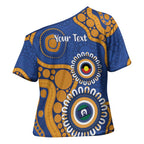 Eagles NAIDOC 2026 Personalised Cross Shoulder Shirt 50 Years of Deadly Aboriginal Art