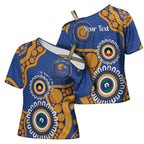 Eagles NAIDOC 2026 Personalised Cross Shoulder Shirt 50 Years of Deadly Aboriginal Art