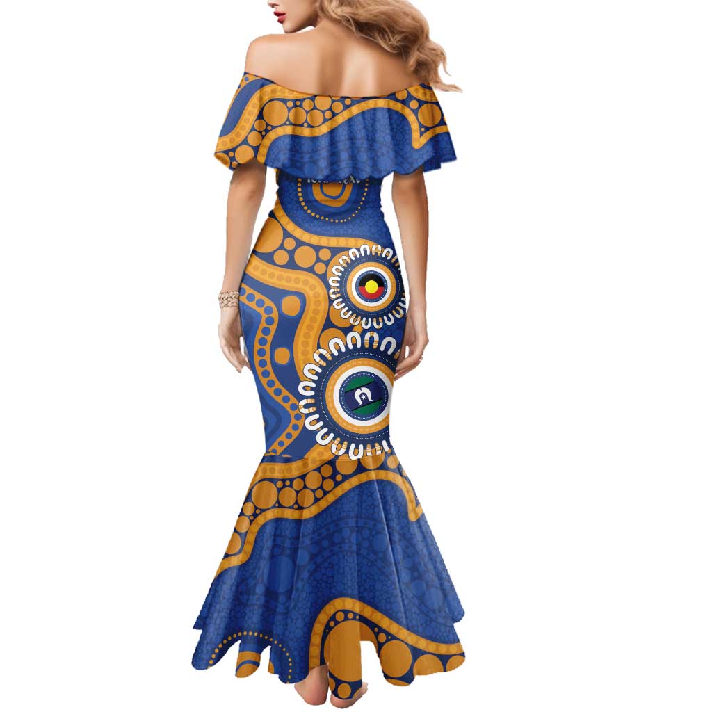 Eagles NAIDOC 2026 Personalised Family Matching Mermaid Dress and Hawaiian Shirt 50 Years of Deadly Aboriginal Art