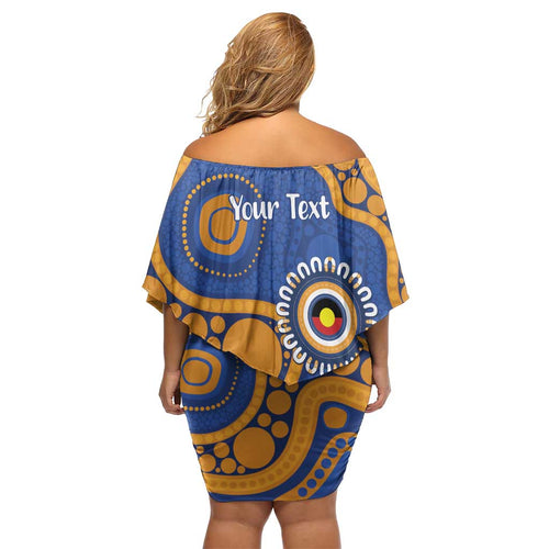 Eagles NAIDOC 2026 Personalised Family Matching Off Shoulder Short Dress and Hawaiian Shirt 50 Years of Deadly Aboriginal Art