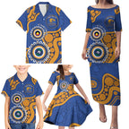 Eagles NAIDOC 2026 Personalised Family Matching Puletasi and Hawaiian Shirt 50 Years of Deadly Aboriginal Art