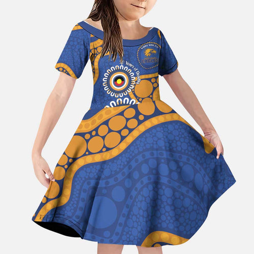 Eagles NAIDOC 2026 Personalised Family Matching Summer Maxi Dress and Hawaiian Shirt 50 Years of Deadly Aboriginal Art
