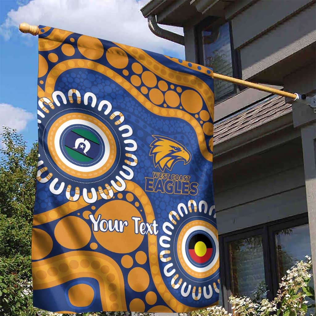 Eagles NAIDOC 2026 Personalised Garden Flag 50 Years of Deadly Aboriginal Art