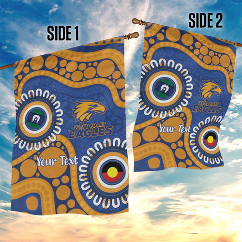 Eagles NAIDOC 2026 Personalised Garden Flag 50 Years of Deadly Aboriginal Art
