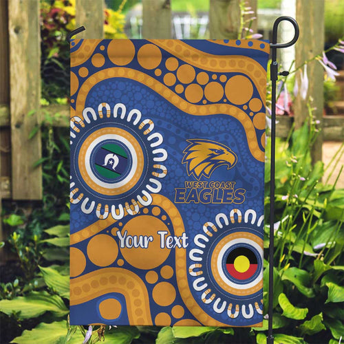 Eagles NAIDOC 2026 Personalised Garden Flag 50 Years of Deadly Aboriginal Art