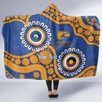Eagles NAIDOC 2026 Personalised Hooded Blanket 50 Years of Deadly Aboriginal Art