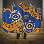 Eagles NAIDOC 2026 Personalised Hooded Blanket 50 Years of Deadly Aboriginal Art