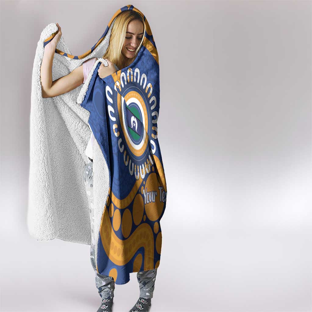Eagles NAIDOC 2026 Personalised Hooded Blanket 50 Years of Deadly Aboriginal Art