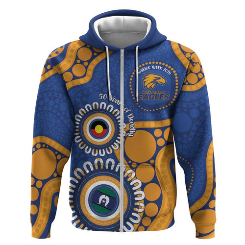 Eagles NAIDOC 2026 Personalised Hoodie 50 Years of Deadly Aboriginal Art