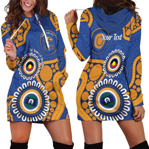 Eagles NAIDOC 2026 Personalised Hoodie Dress 50 Years of Deadly Aboriginal Art