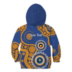 Eagles NAIDOC 2026 Personalised Kid Hoodie 50 Years of Deadly Aboriginal Art