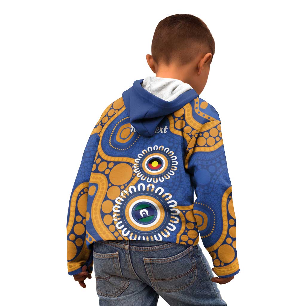Eagles NAIDOC 2026 Personalised Kid Hoodie 50 Years of Deadly Aboriginal Art