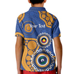 Eagles NAIDOC 2026 Personalised Kid Polo Shirt 50 Years of Deadly Aboriginal Art