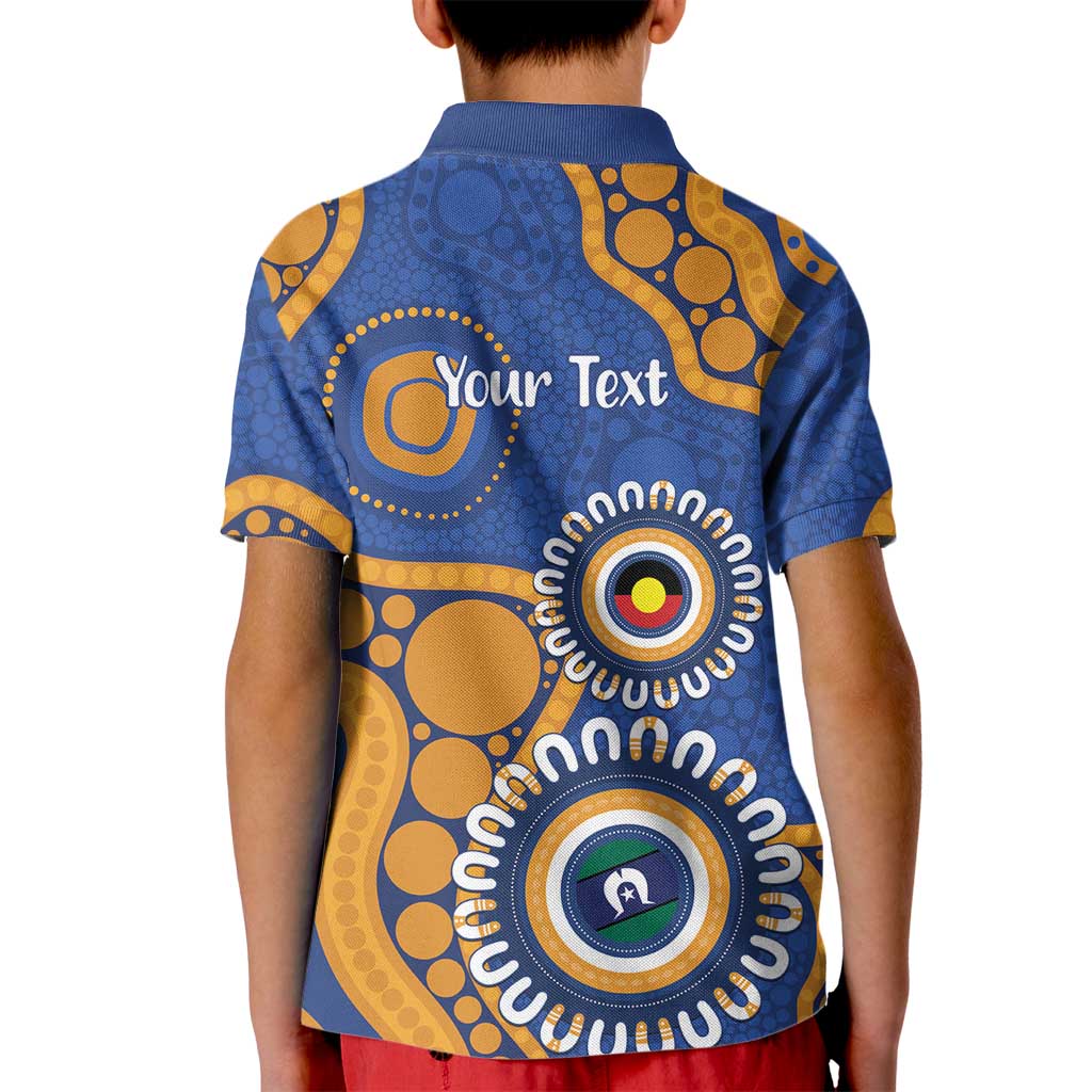 Eagles NAIDOC 2026 Personalised Kid Polo Shirt 50 Years of Deadly Aboriginal Art