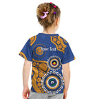 Eagles NAIDOC 2026 Personalised Kid T Shirt 50 Years of Deadly Aboriginal Art