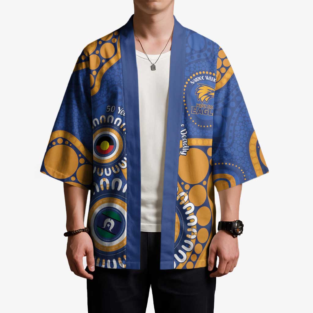 Eagles NAIDOC 2026 Personalised Kimono 50 Years of Deadly Aboriginal Art