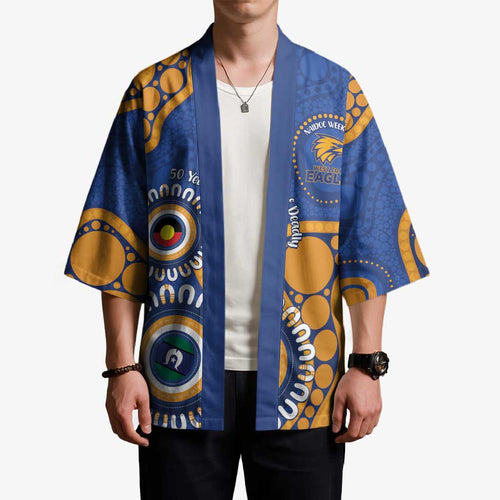 Eagles NAIDOC 2026 Personalised Kimono 50 Years of Deadly Aboriginal Art