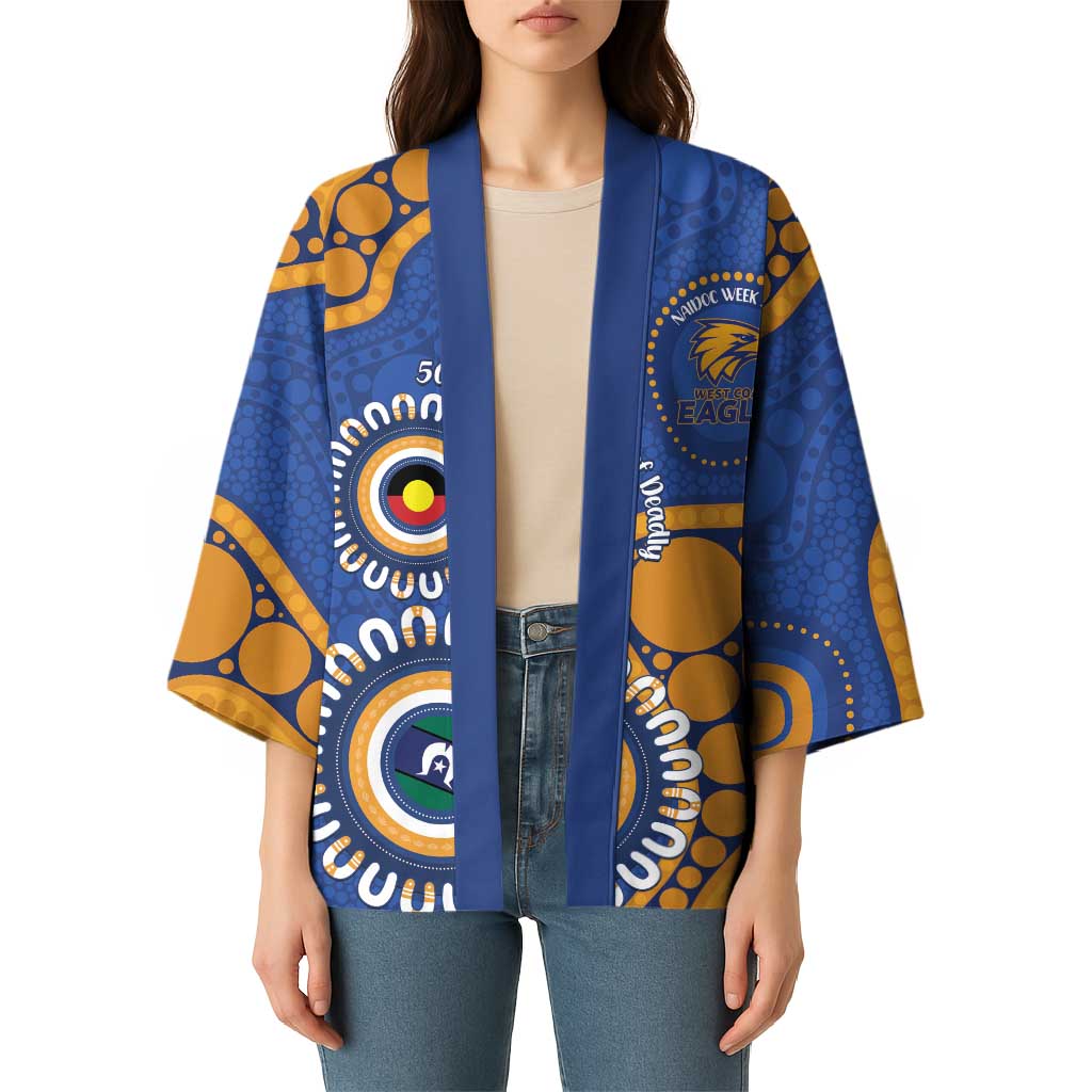 Eagles NAIDOC 2026 Personalised Kimono 50 Years of Deadly Aboriginal Art