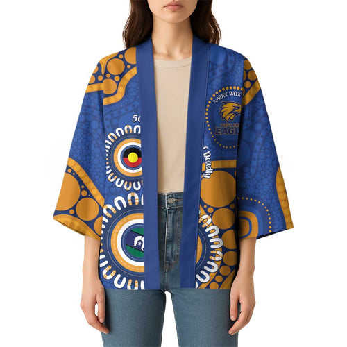 Eagles NAIDOC 2026 Personalised Kimono 50 Years of Deadly Aboriginal Art