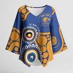 Eagles NAIDOC 2026 Personalised Kimono Sleeve Blouse 50 Years of Deadly Aboriginal Art