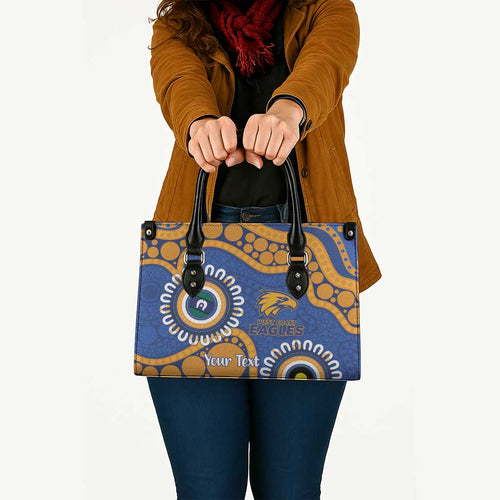Eagles NAIDOC 2026 Personalised Leather Bag 50 Years of Deadly Aboriginal Art