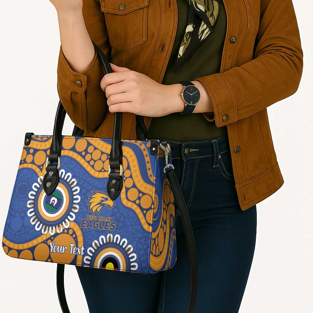 Eagles NAIDOC 2026 Personalised Leather Bag 50 Years of Deadly Aboriginal Art