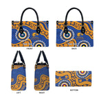 Eagles NAIDOC 2026 Personalised Leather Bag 50 Years of Deadly Aboriginal Art