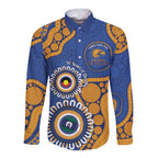 Eagles NAIDOC 2026 Personalised Long Sleeve Button Shirt 50 Years of Deadly Aboriginal Art