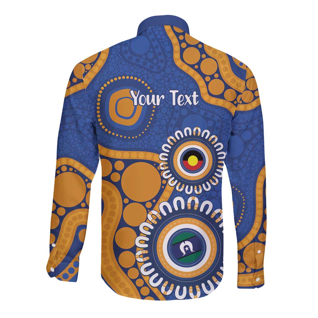 Eagles NAIDOC 2026 Personalised Long Sleeve Button Shirt 50 Years of Deadly Aboriginal Art