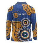 Eagles NAIDOC 2026 Personalised Long Sleeve Polo Shirt 50 Years of Deadly Aboriginal Art