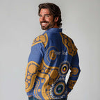 Eagles NAIDOC 2026 Personalised Long Sleeve Polo Shirt 50 Years of Deadly Aboriginal Art