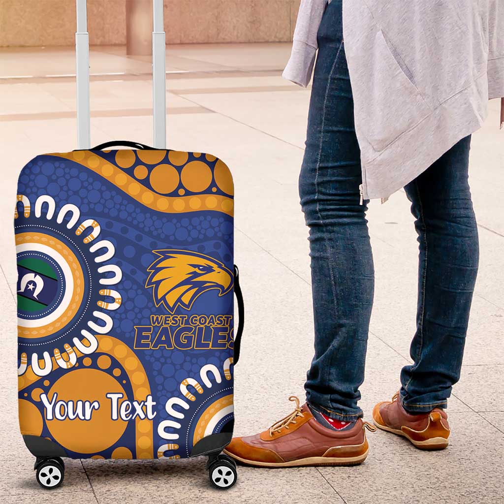 Eagles NAIDOC 2026 Personalised Luggage Cover 50 Years of Deadly Aboriginal Art