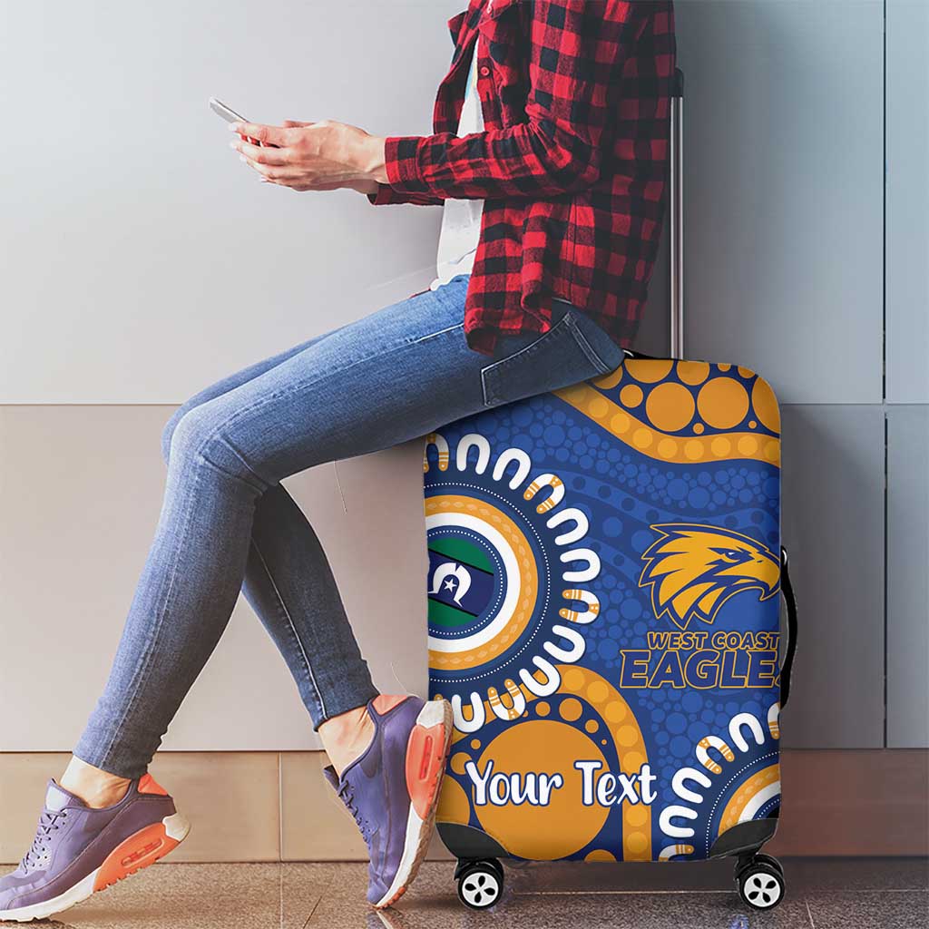 Eagles NAIDOC 2026 Personalised Luggage Cover 50 Years of Deadly Aboriginal Art