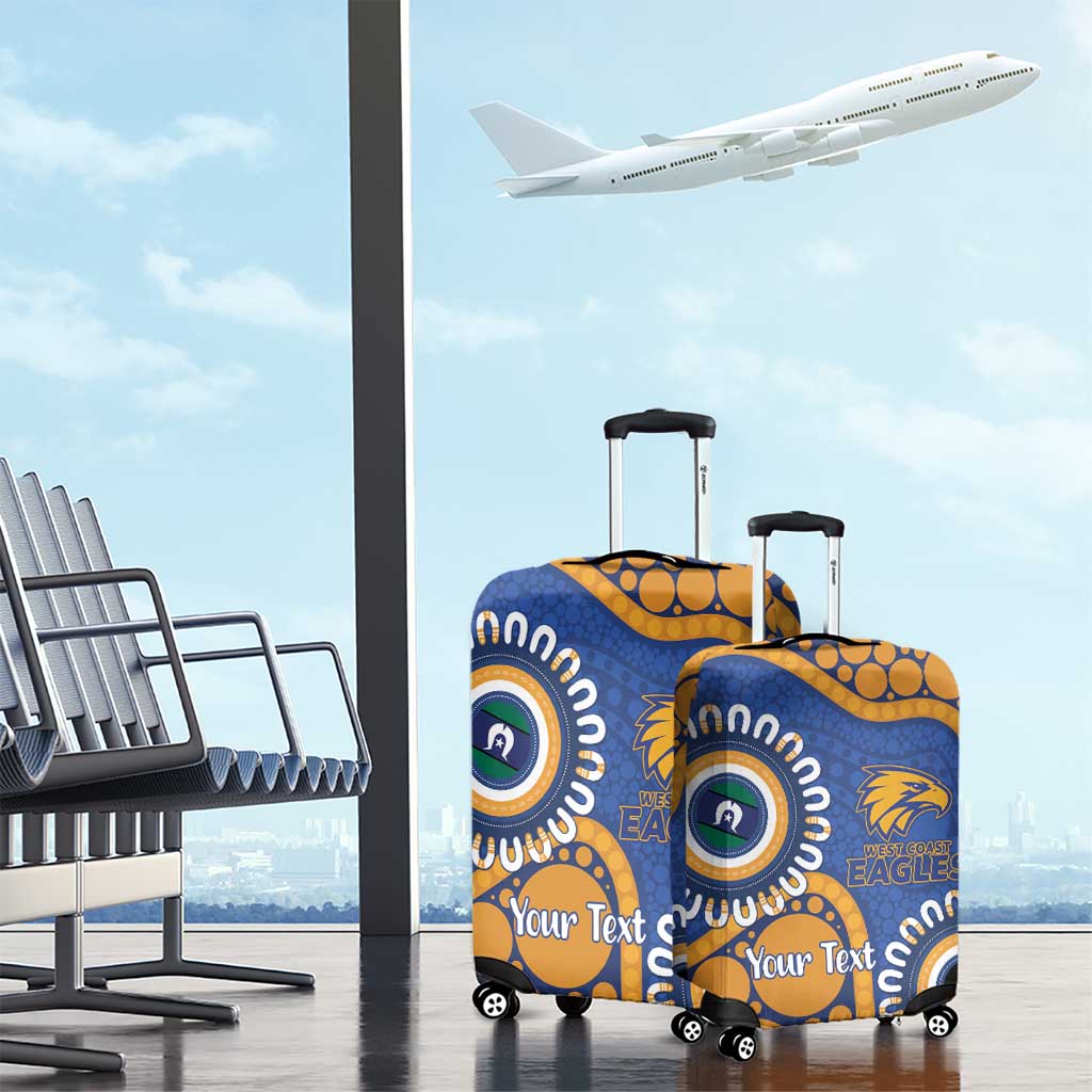 Eagles NAIDOC 2026 Personalised Luggage Cover 50 Years of Deadly Aboriginal Art