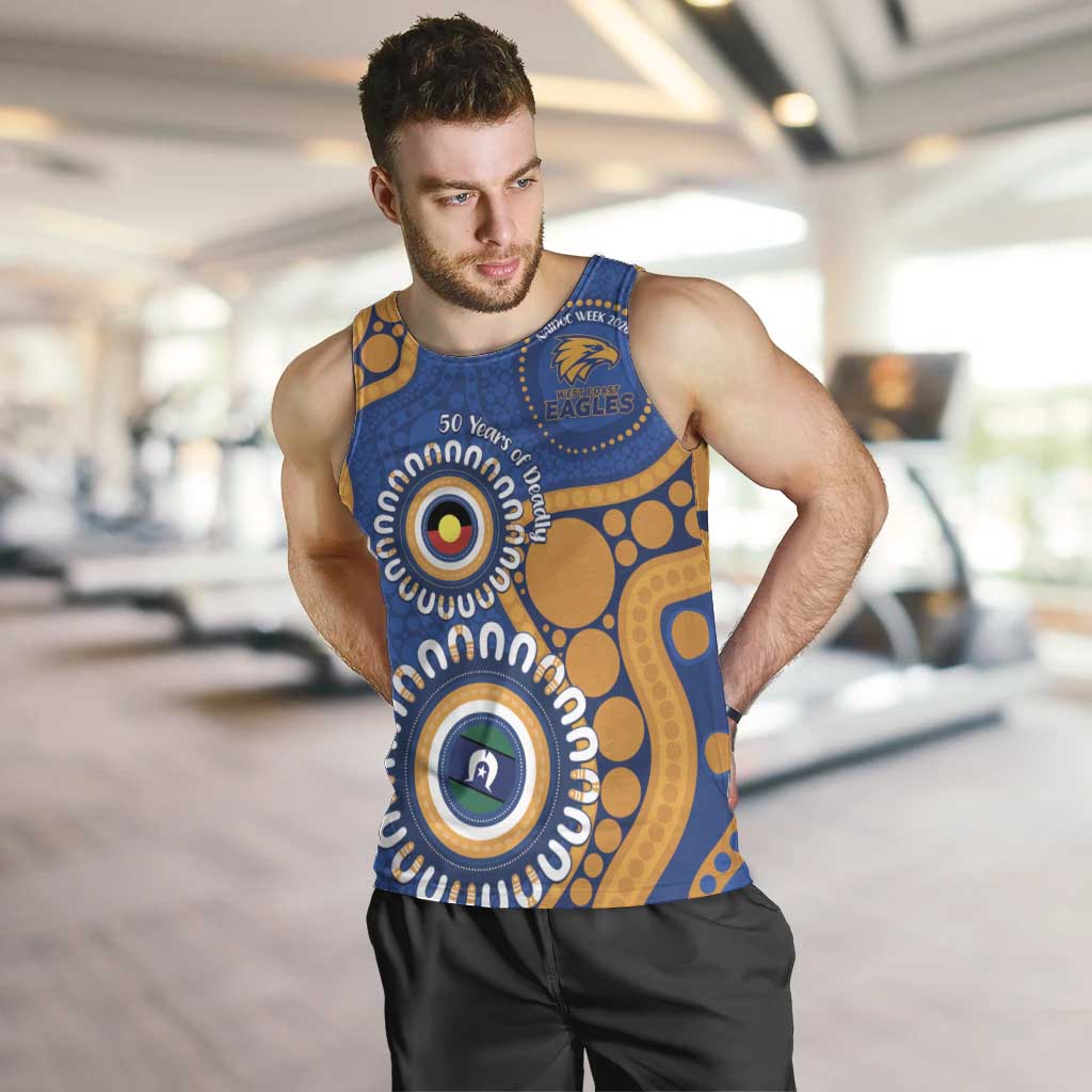 Eagles NAIDOC 2026 Personalised Men Tank Top 50 Years of Deadly Aboriginal Art
