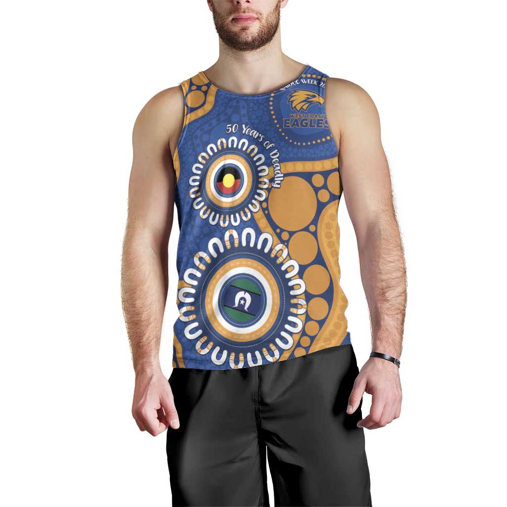 Eagles NAIDOC 2026 Personalised Men Tank Top 50 Years of Deadly Aboriginal Art